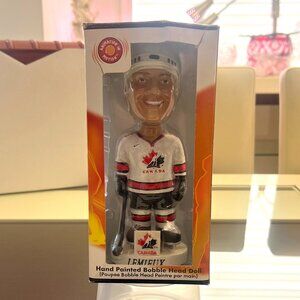 Mario Lemieux Hand Painted Bobblehead by Animation In Motion Collectible Series!